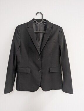 Uniqlo Black Women's Two-Button Blazer - Japan Size S (Fits like US XS)